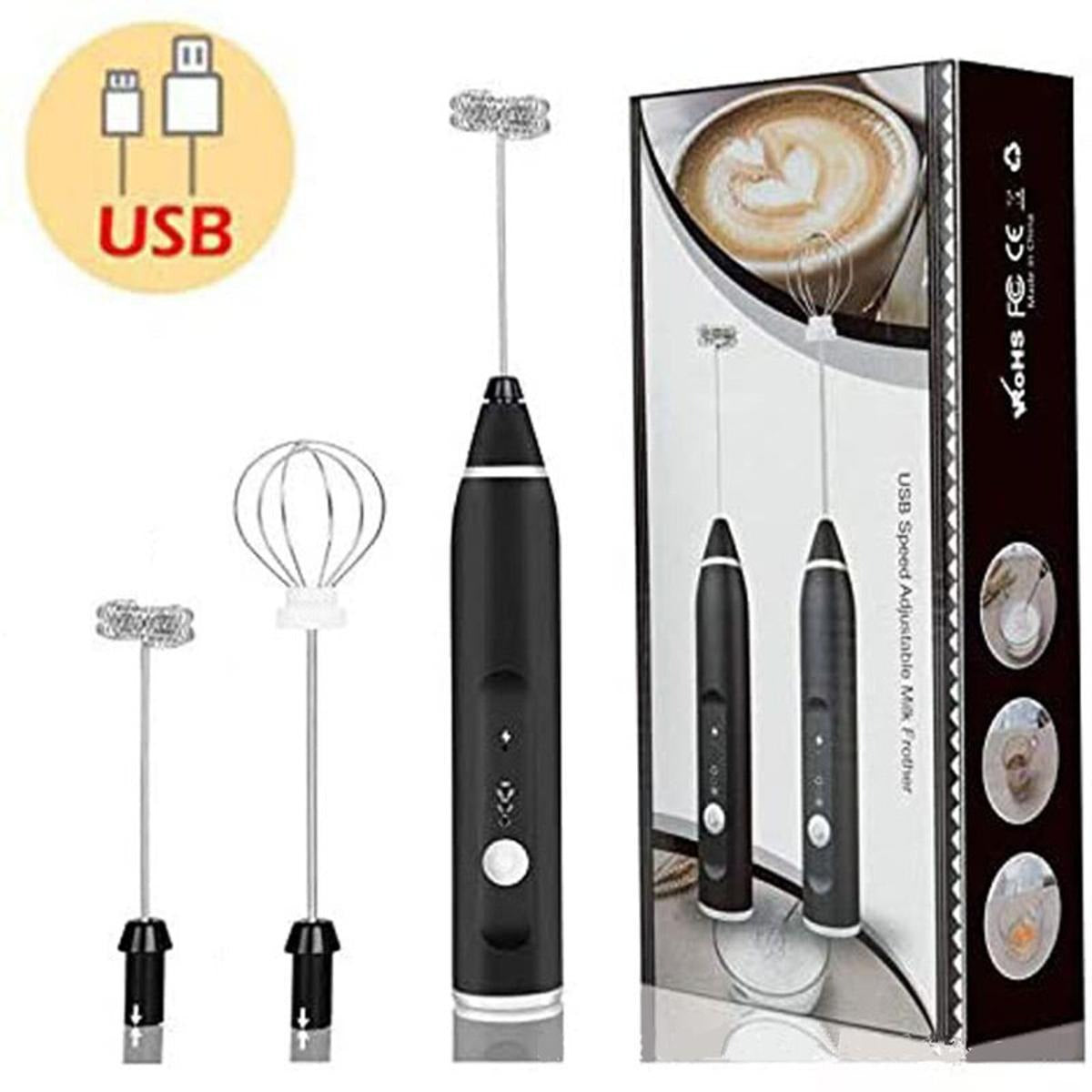 Handheld Electric Milk Frother Whisk Egg Beater USB Rechargeable  1 Reviews