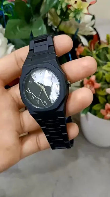 Aura watch marble Design Black and White Aura watch