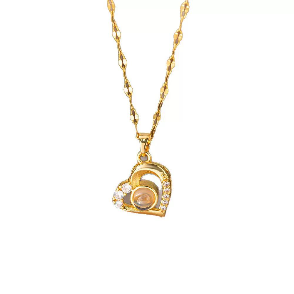 I Love you” in 100 different languages Necklace