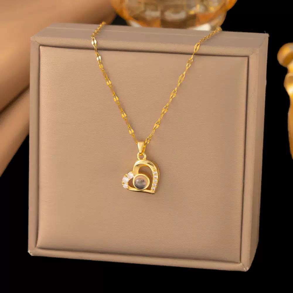 I Love you” in 100 different languages Necklace